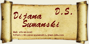 Dijana Šumanski vizit kartica